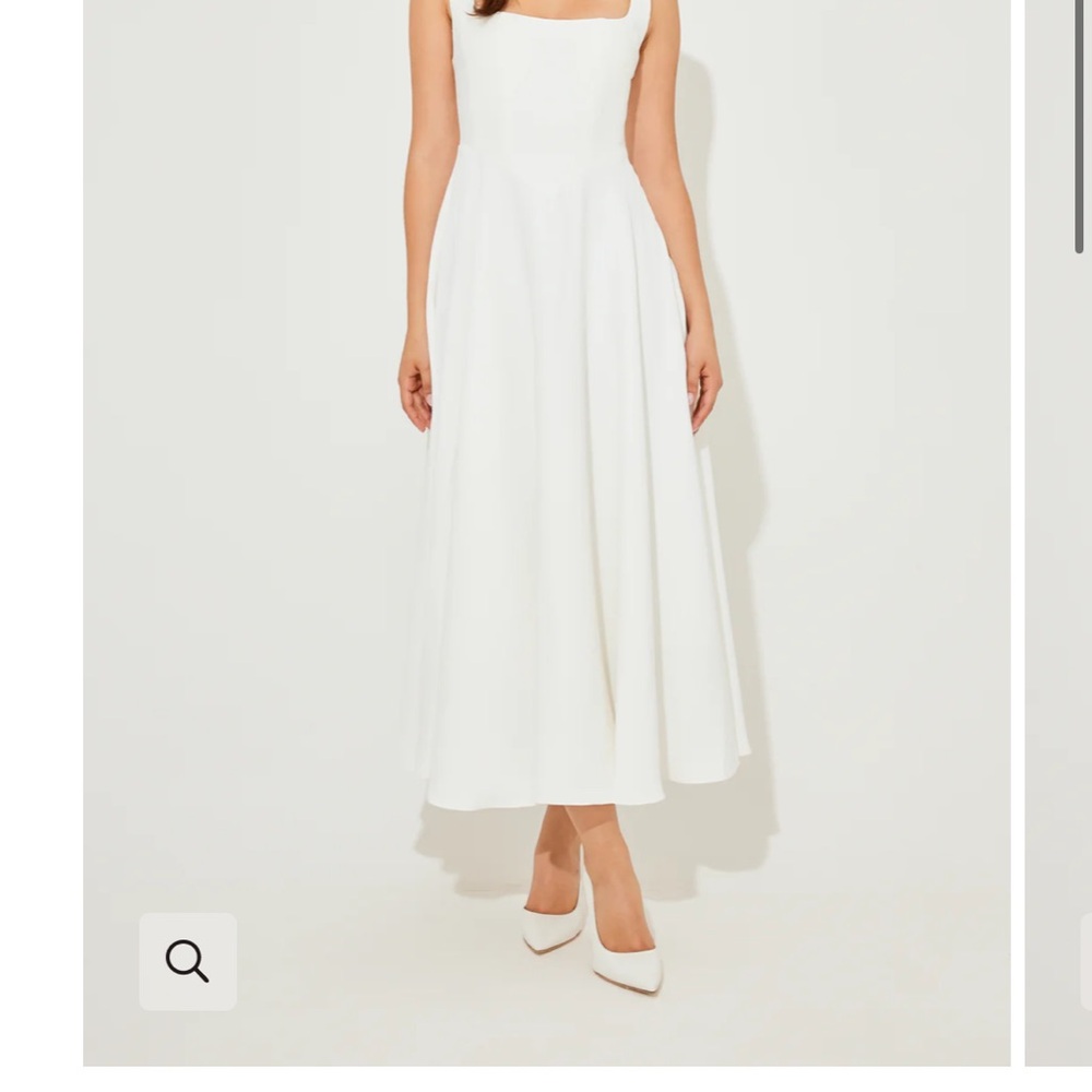 Chic White Midi Dress